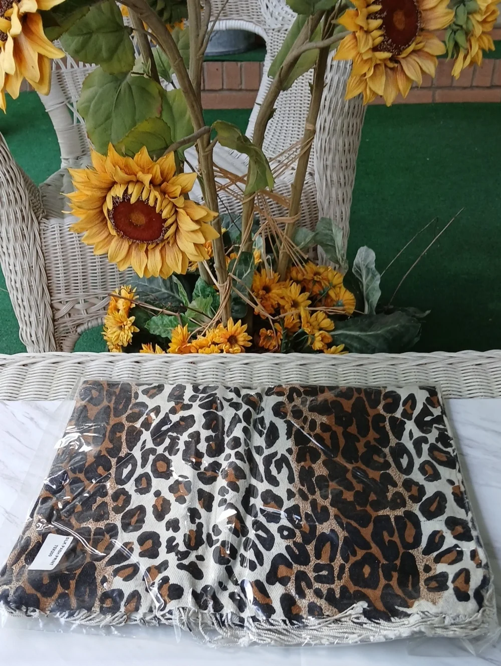 Tolani Leopard Print Pashmina And Silk Scarf NWT